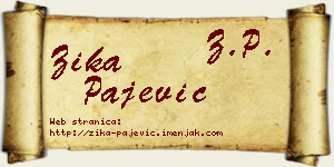 Žika Pajević vizit kartica